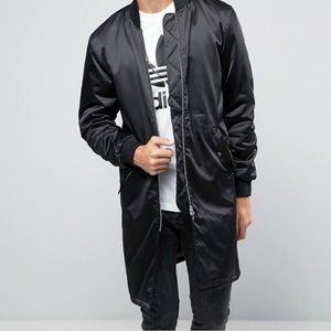 Adidas long bomber jacket size XS men’s